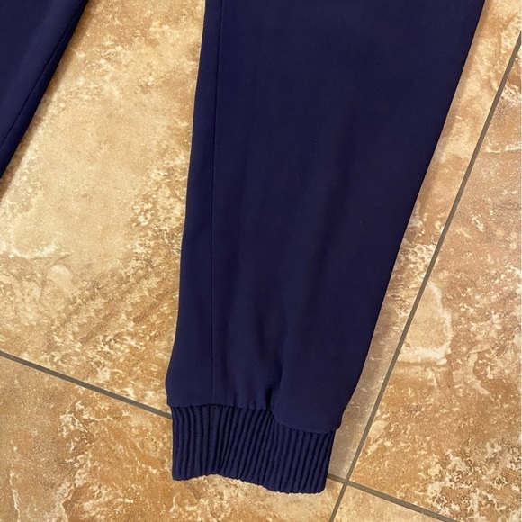Babaton Navy Blue Dexter Trousers with Elastic Ankle Band Pant size 8 - Picture 6 of 12